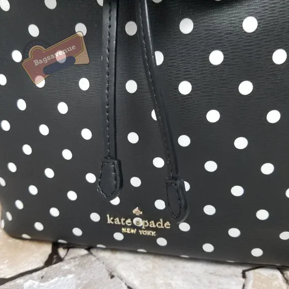 Minnie Mouse Black Backpack Polka Dot Large Bifold Wallet White Kate Spade Minnie Mouse Black Backpack Polka Dot Large Bifold Wallet  main image 3